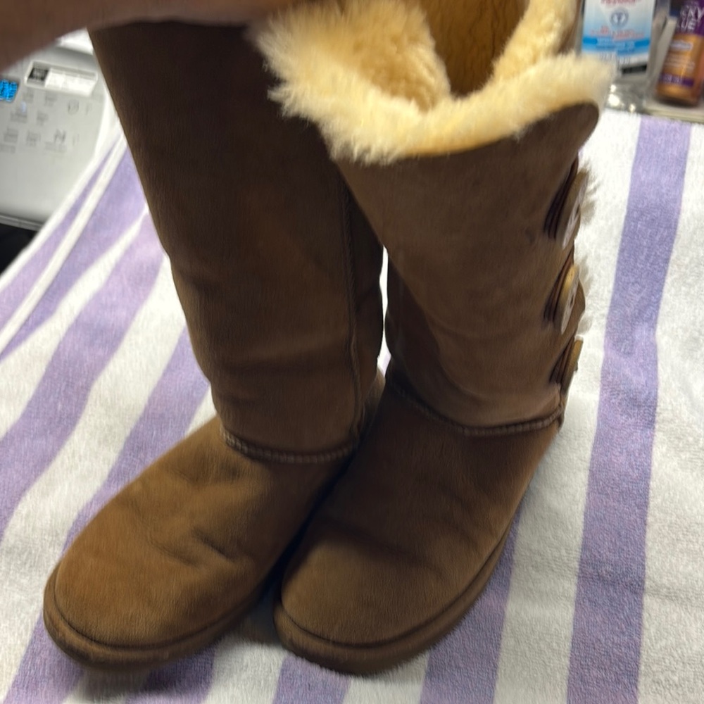UGG Tan Winter Boots Cozy Sheepskin Lining